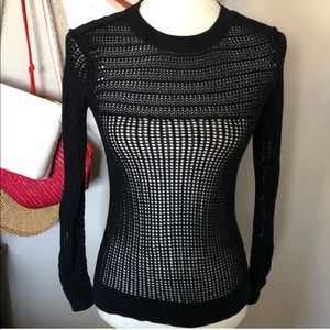 All Saints Black Knit Sweater
